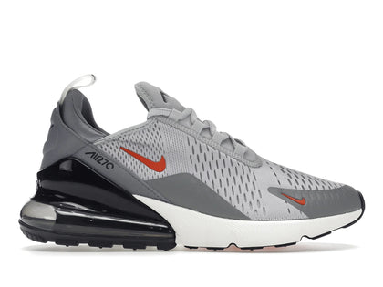 Nike Air Max 270 Grey Fog Team Orange Sail - authentic Nike sneakers