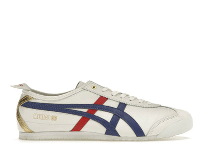 Onitsuka Tiger Mexico 66 White Blue Red Metallic Gold - authentic Onitsuka Tiger sneakers