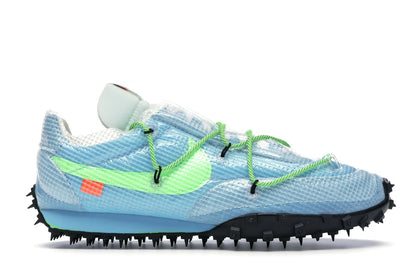 Nike Waffle Racer Off-White Vivid Sky (Women's) - authentic Nike sneakers