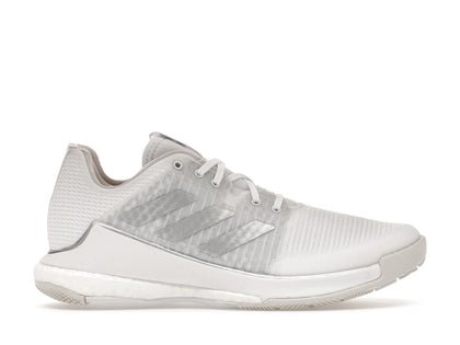adidas Crazyflight Volleyball Cloud White Silver Metallic Grey One (Women's) - authentic adidas sneakers