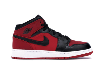 Jordan 1 Mid Gym Red Black (GS) - authentic Jordan sneakers