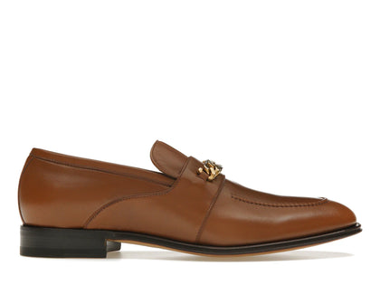 Gucci Interlocking G Chain Loafer Brown - authentic Gucci sneakers