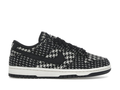 Nike Dunk Low Harris Tweed White Black Multi (Women's) - authentic Nike sneakers