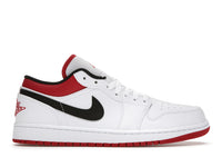 Jordan 1 Low Weiß Universitätsrot Schwarz
