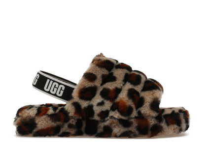 UGG Fluff Yeah Slide Leopard Amphora (Kids) - authentic UGG sneakers