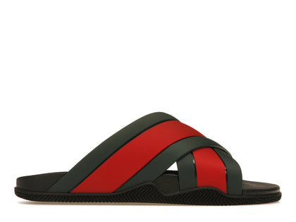 Gucci Web Slide Black Rubber (Women's) - authentic Gucci sneakers