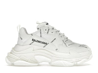 Balenciaga Triple S Allover Logo White (Women's)