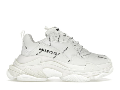 Balenciaga Triple S Allover Logo White (Women's)