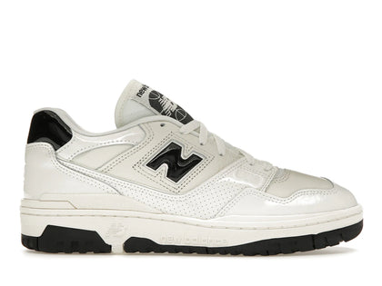 New Balance 550 Sea Salt Black Patent - authentic New Balance sneakers