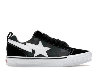 Vans Knu Skool Bape Camo Black - authentic Vans sneakers