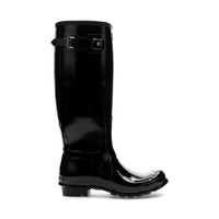Hunter Original Tall Gloss Rain Boots Black (Women's)