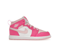 Jordan 1 Mid White Fierce Pink (PS)