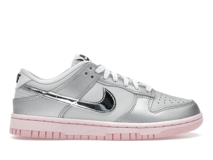 Nike Dunk Low LX Metallic Silver Pink Foam (Women's) - authentic Nike sneakers