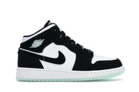Jordan 1 Mid White Black Teal Tint (GS)