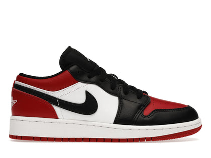 Jordan 1 Low Bred Toe (GS) - authentic Jordan sneakers