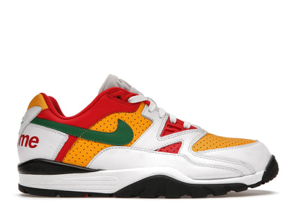 Nike Cross Trainer Low Supreme White Yellow Red - authentic Nike sneakers