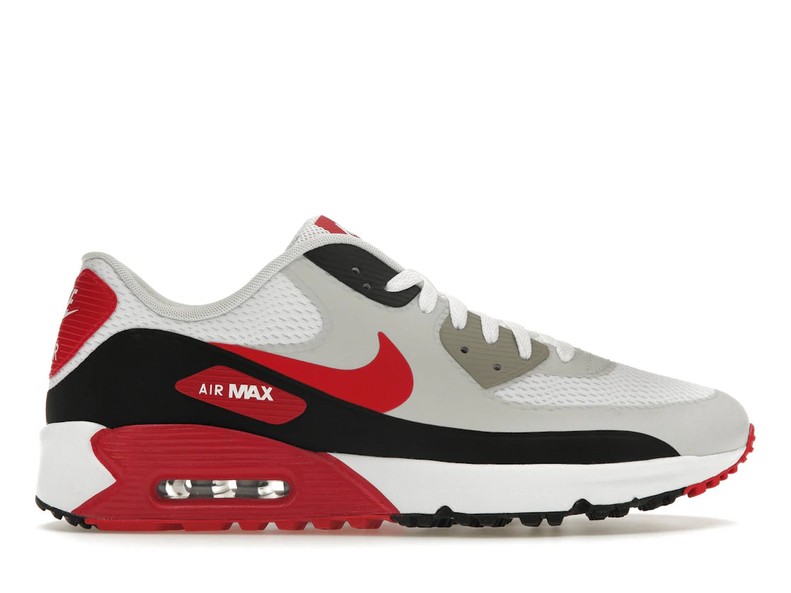 Nike Air Max 90 Golf Weiß Schwarz Universitätsrot