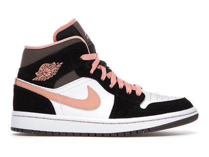 Jordan 1 Mid Peach Mocha (Women's) - authentic Jordan sneakers