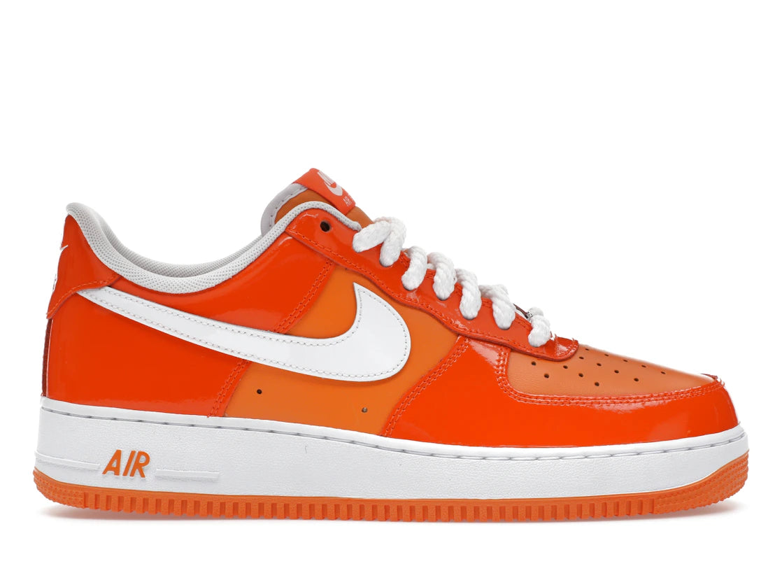 Nike Air Force 1 Low '07 Orange White Patent - vue 360