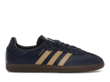 adidas Samba OG Shadow Navy Golden Beige - authentic adidas sneakers