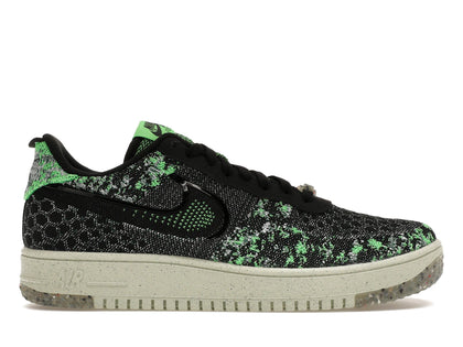 Nike Air Force 1 Low Crater Flyknit Black Volt - authentic Nike sneakers