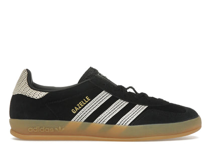 adidas Gazelle Indoor Core Black Wonder White (Women's) - authentic adidas sneakers