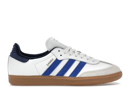 adidas Samba OG White Royal Blue Night Indigo - authentic adidas sneakers