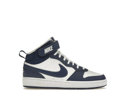 Nike Court Borough Mid 2 White Blue Void (GS) - authentic Nike sneakers