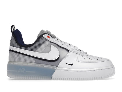Nike Air Force 1 Low React Split White Photo Blue - authentic Nike sneakers