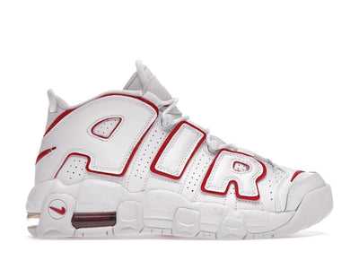 Nike Air More Uptempo White Varsity Red Outline (GS)