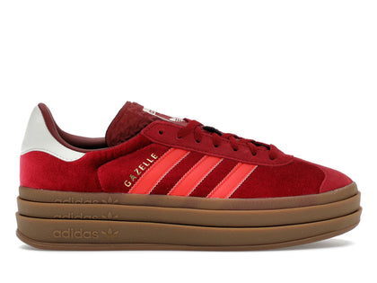 adidas Gazelle Bold Bright Red Velvet (Women's) - authentic adidas sneakers
