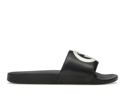 Gucci Slide Interlocking G Leather Black