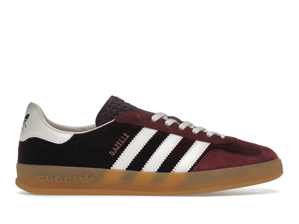 adidas x Gucci Gazelle Burgundy Velvet - authentic adidas sneakers