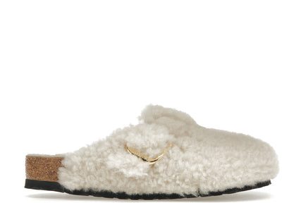 Birkenstock Boston Big Buckle Shearling Egg Shell - authentic Birkenstock sneakers