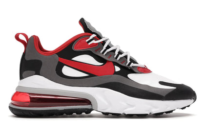 Nike Air Max 270 React Black Iron Grey University Red - authentic Nike sneakers