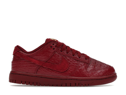 Nike Dunk Low Crocodile Team Red (Women's) - authentic Nike sneakers