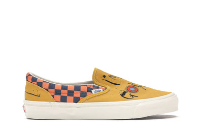 Vans Slip-On Ralph Steadman Checkerboard Orange
