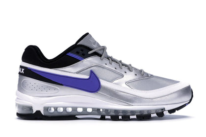 Nike Air Max 97/BW Metallic Silver Persian Violet - authentic Nike sneakers