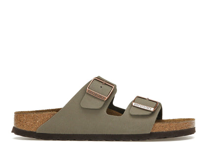 Birkenstock Arizona Birkibuc Stone - authentic Birkenstock sneakers