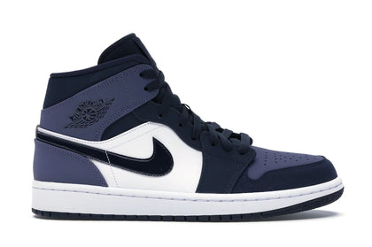 Jordan 1 Mid Obsidian Sanded Purple - authentic Jordan sneakers