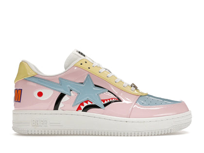 A Bathing Ape Bape Sta Low M2 20th Anniversary Patent Pink - authentic BAPE sneakers