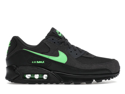 Nike Air Max 90 Black Green Strike - authentic Nike sneakers