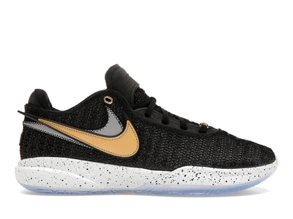 Nike LeBron 20 Black Metallic Gold - authentic Nike sneakers