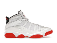 Jordan 6 Rings White University Red Black