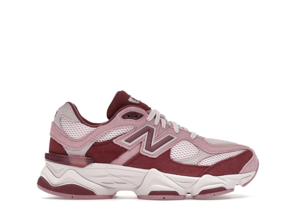 New Balance 9060 Pink Granite Washed Burgundy (GS) - vue 360