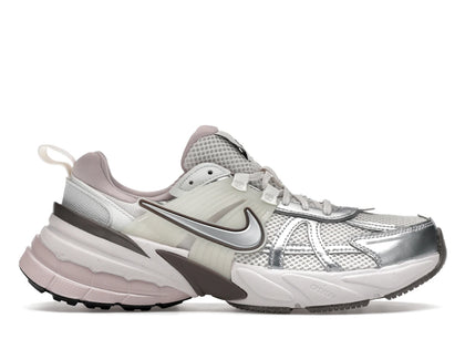 Nike V2K Run Platinum Tint Summit White Cave Stone Metallic Silver (Women's) - authentic Nike sneakers