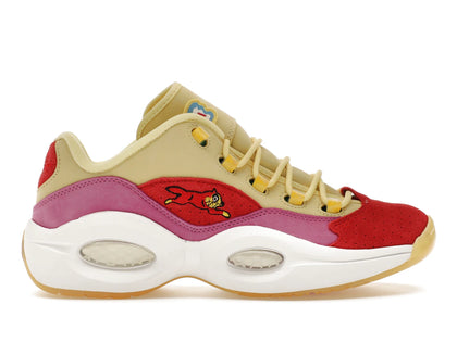 Reebok Question Low BBC Ice Cream Running Dog Yellow Red - authentic Reebok sneakers