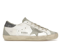 Golden Goose Super-Star Weiß Dunkelgrau Glitzer (Damen)