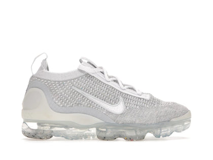 Nike Air VaporMax 2021 FK White Pure Platinum (Women's) - authentic Nike sneakers