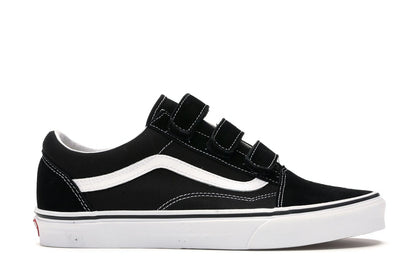 Vans Old Skool Velcro Black White - authentic Vans sneakers